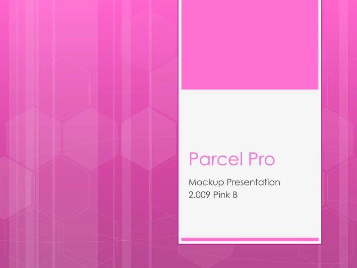 parcel pro