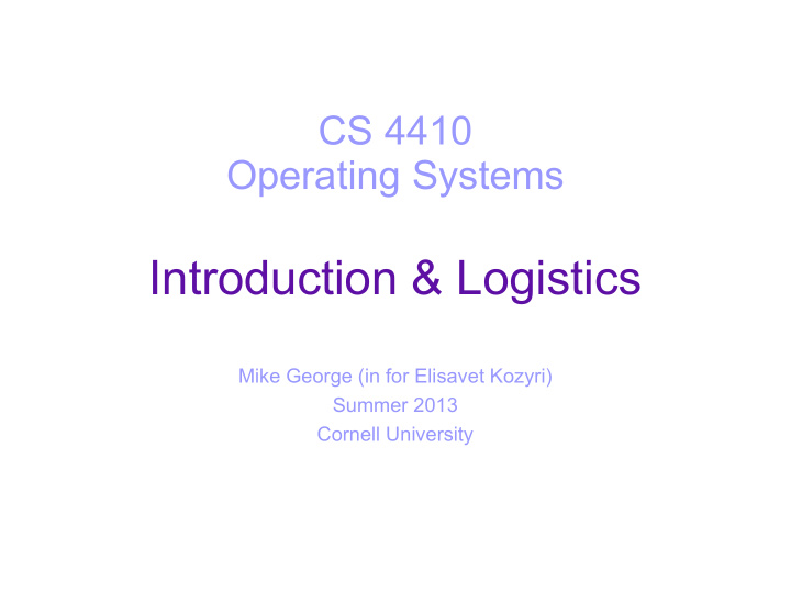 introduction logistics