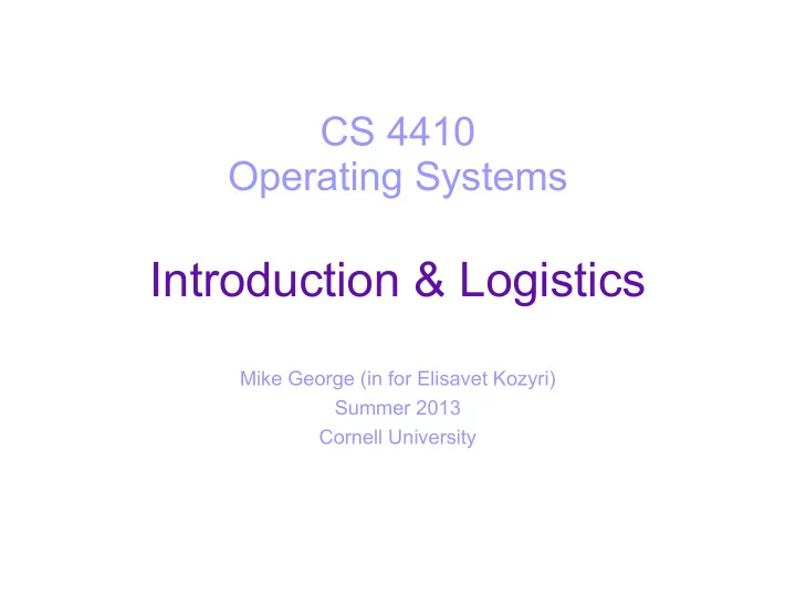 introduction logistics