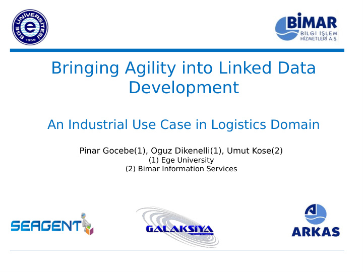 bringing agility into linked data development