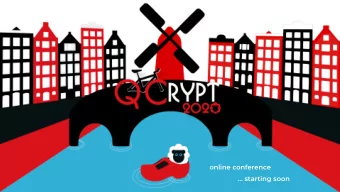 online conference   starting soon  Welcome from the Organizers  CWI  University of Amsterdam