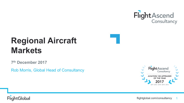 regional aircraft markets