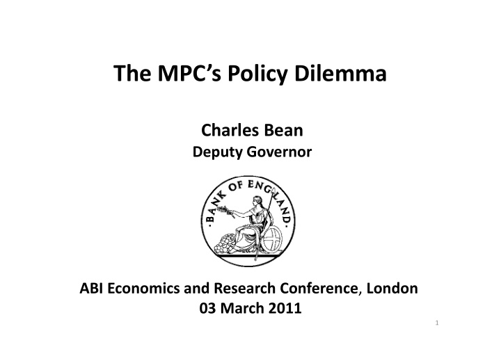 the mpc s policy dilemma