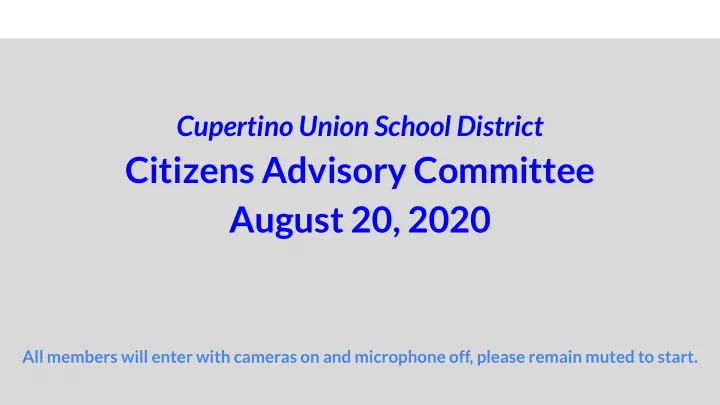 citizens advisory committee august 20 2020