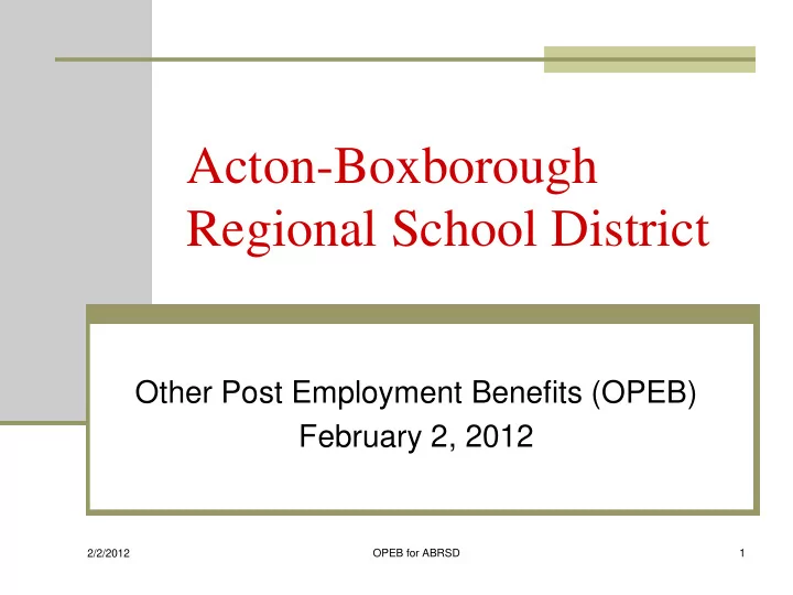 acton boxborough regional school district