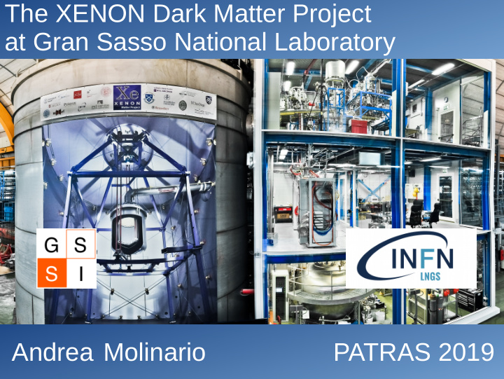 the xenon dark matter project at gran sasso national