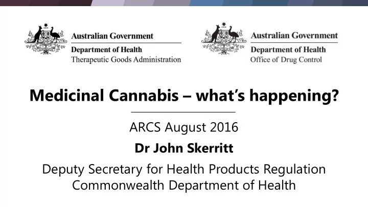 medicinal cannabis what s happening