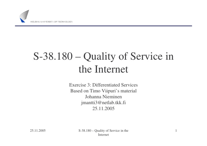 s 38 180 quality of service in the internet