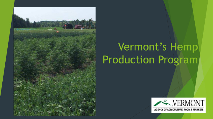 production program vermont s hemp program 2019 hemp