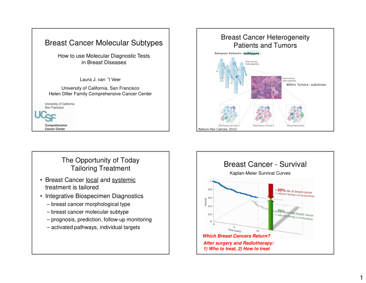 breast cancer molecular subtypes