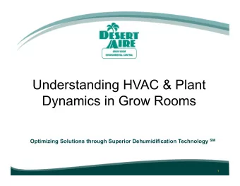 Understanding HVAC &amp; Plant  Dynamics in Grow Rooms Optimizing Solutions through Superior