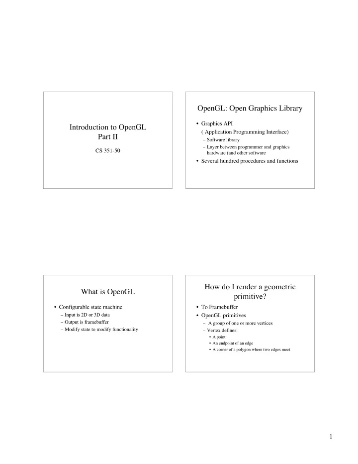 opengl open graphics library