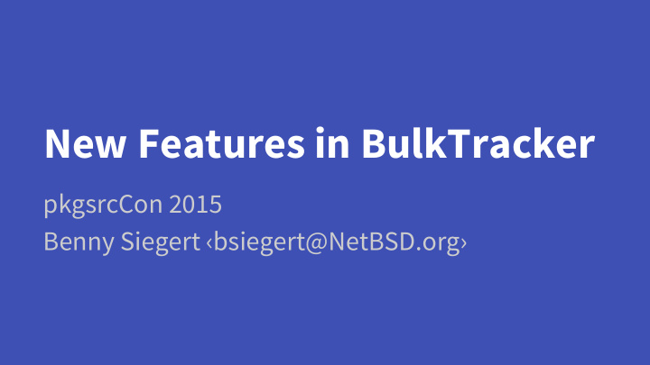 new features in bulktracker