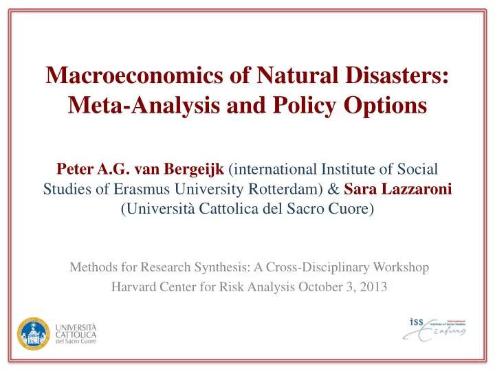 the paper in a nutshell emerging field macro economic