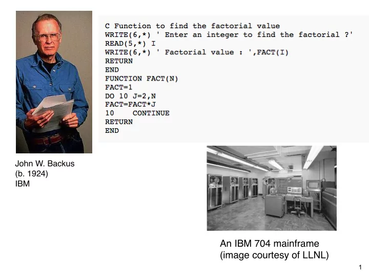 an ibm 704 mainframe image courtesy of llnl