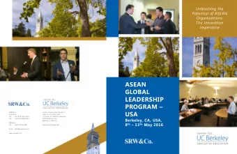 PROGRAM   USA  SRW&amp;Co.  Center for Executive Education  Indonesia  Haas School of Business