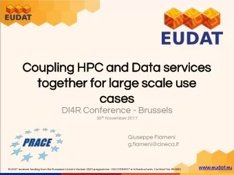 toge  gether  her fo  for lar  large  ge s  sca  cale  le use  use  ca  cases  es  DI4R Conference