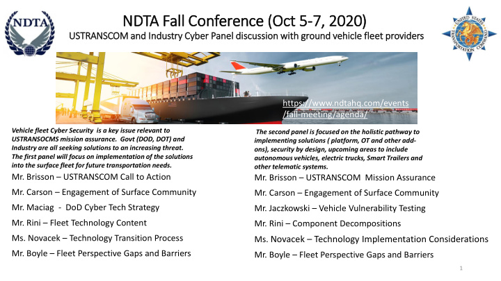 ndta fall ll conference oct 5 7 2020