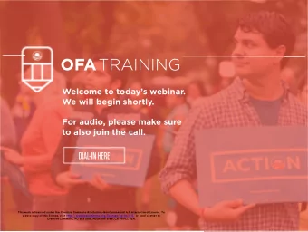 OFB TRAINING  Welcome to today's webinar.  We will begin shortly.  For audio, please make sure  to