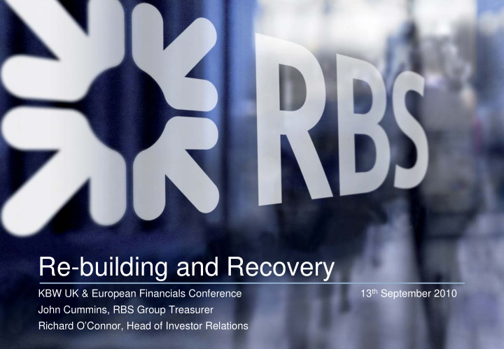 re building and recovery