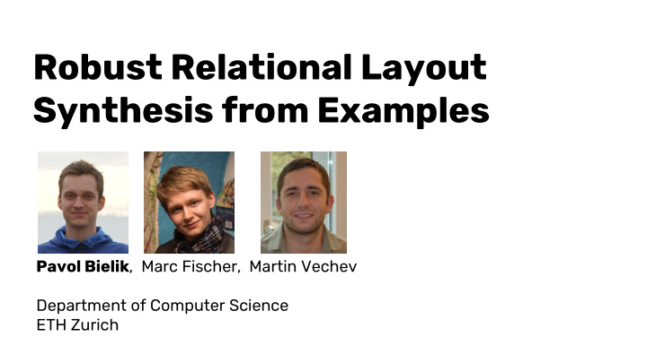 robust relational layout synthesis from examples
