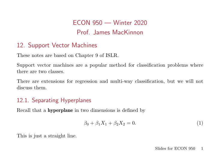 econ 950 winter 2020 prof james mackinnon 12 support