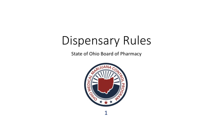 dispensary rules