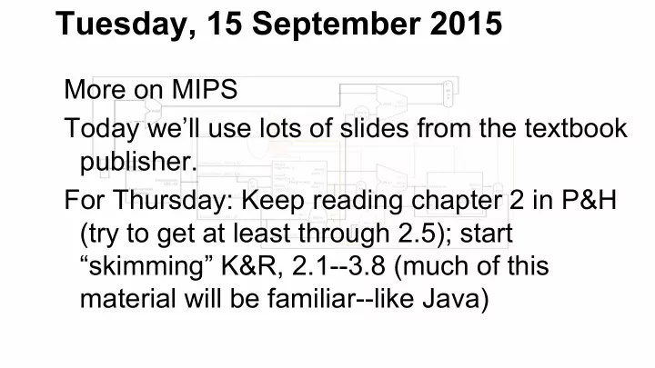 tuesday 15 september 2015