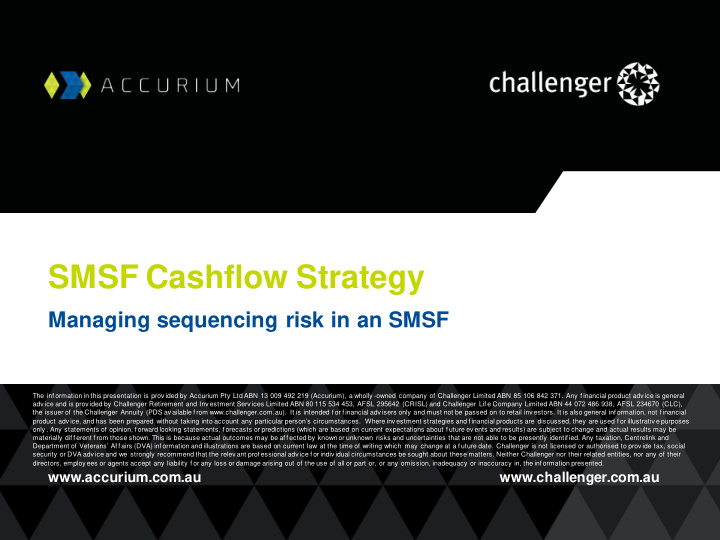 smsf cashflow strategy