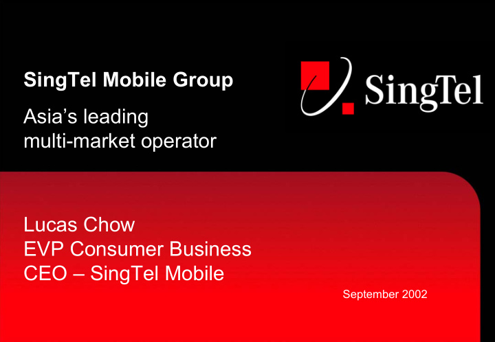 singtel mobile group asia s leading multi market operator