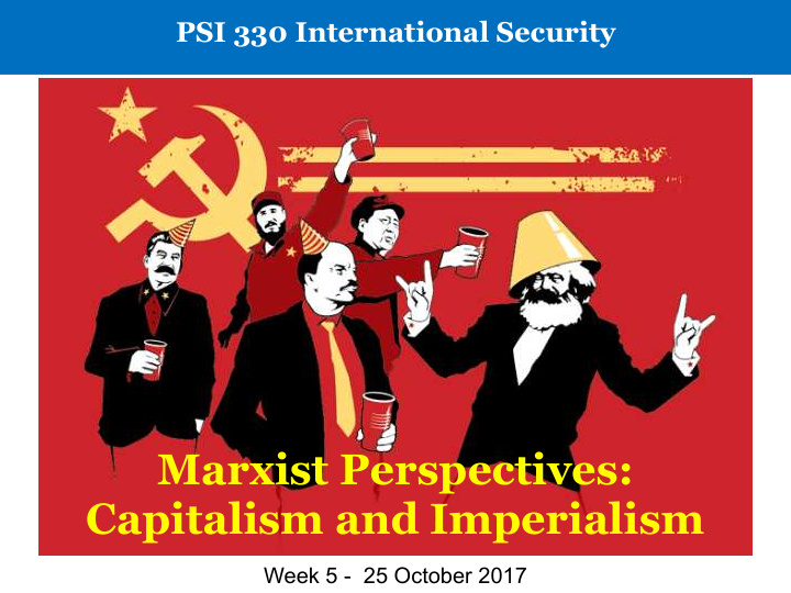 marxist perspectives capitalism and imperialism