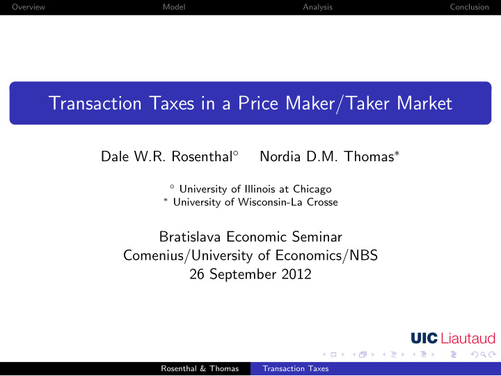 transaction taxes in a price maker taker market
