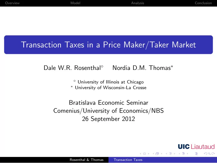 transaction taxes in a price maker taker market