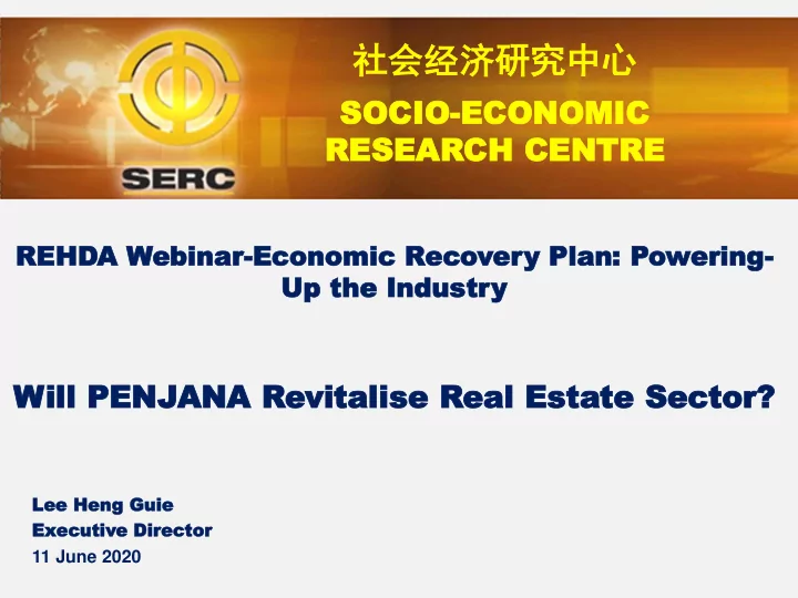 socio socio economic economic re rese sear arch ch ce