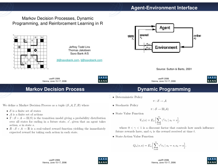 agent environment interface