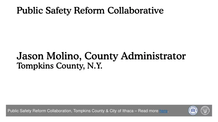 jason molino county administrator