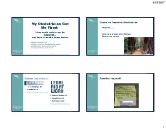 My Obstetrician Got  However Me Fired :  How work notes can be  I am not a lawyer nor a Human