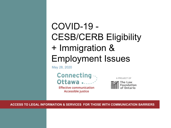 covid 19 cesb cerb eligibility immigration employment