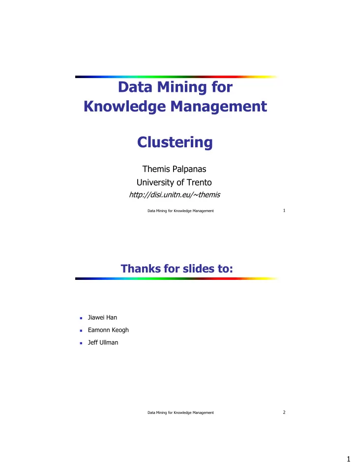 clustering
