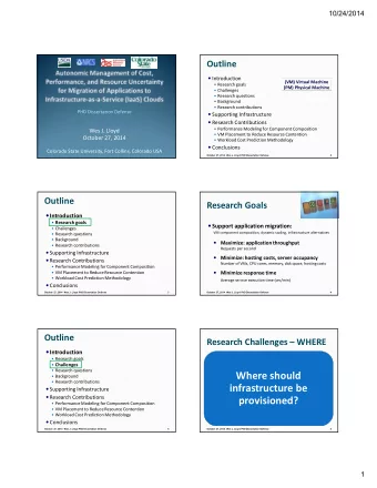 Where should  Background  Research contributions  infrastructure be  Supporting