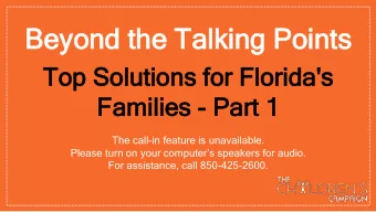 Be  Beyond  yond th  the  e Ta  Talking  king Po  Points  nts  Top  Top Sol  olut  utio  ions  ns