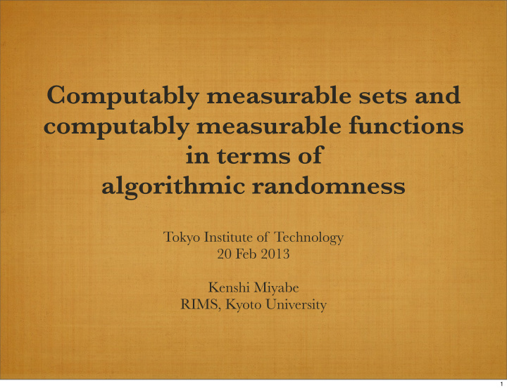 computably measurable sets and computably measurable