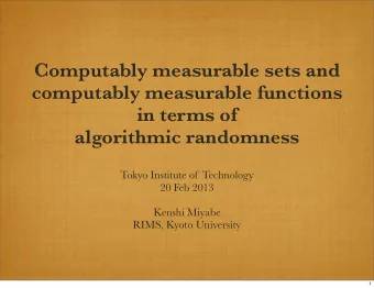 Computably measurable sets and  computably measurable functions  in terms of  algorithmic