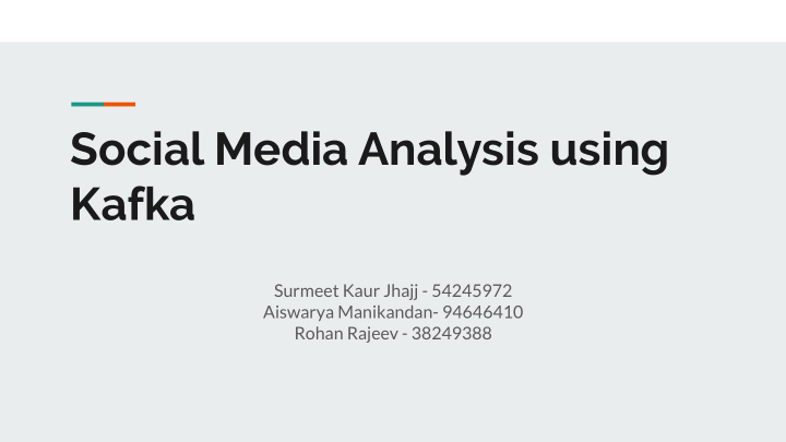 social media analysis using kafka