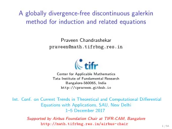 A globally divergence-free discontinuous galerkin  method for induction and related equations