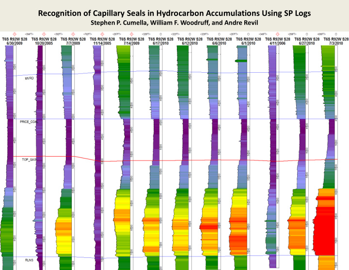 recognition of capillary seals in hydrocarbon