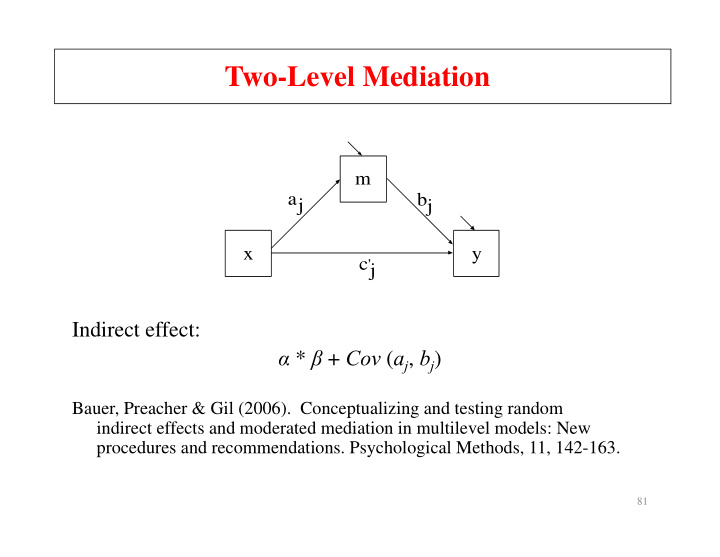 two level mediation