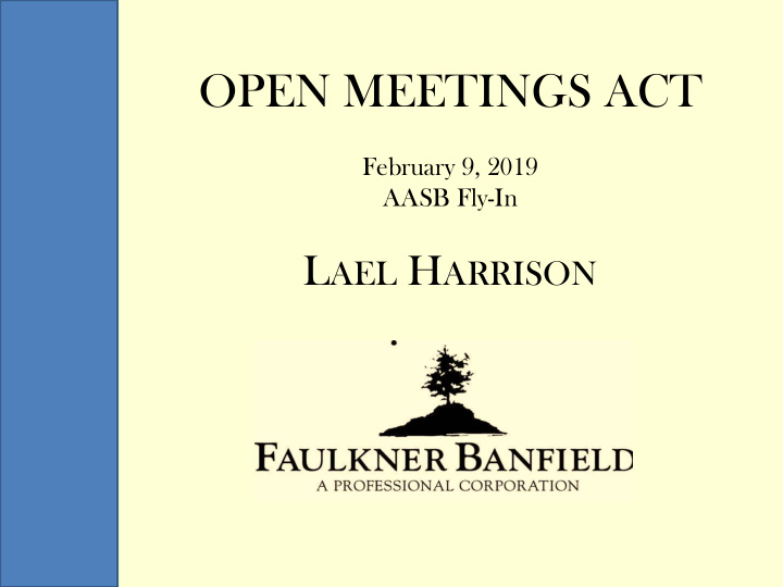 open meetings act