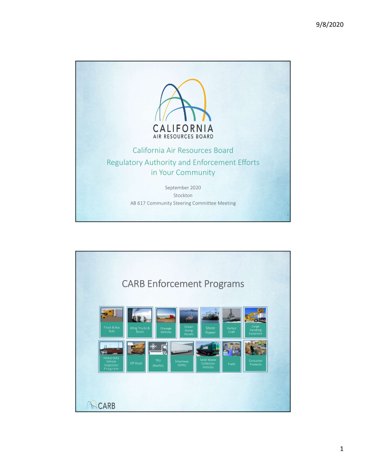 carb enforcement programs
