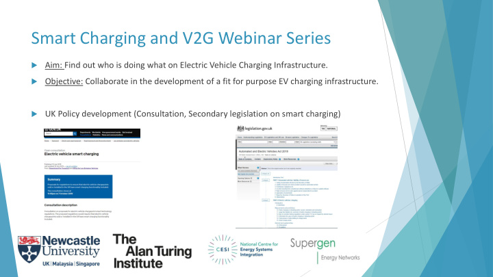 smart charging and v2g webinar series